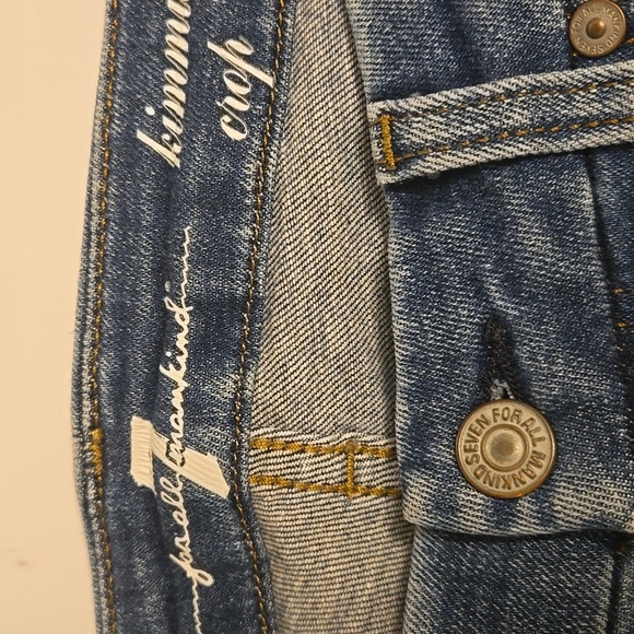 7 For All Mankind Women's Blue Jeans - Picture 3 of 7